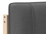 Upholstered Headboard with Headboard Brown and Dark Grey 160 cm 880169