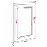 Basement Window Internal Colour White RISOR 50 x 100 cm 42047883
