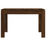 Dining Table Brown Oak 120x60x76 cm Engineered Wood 815389