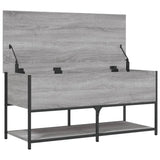 Storage Bench Grey Sonoma 100x42.5x47 cm Engineered Wood 839026