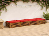 4-Piece Seat Cushions SOEST 4 pcs 100% Polyester Red 945042