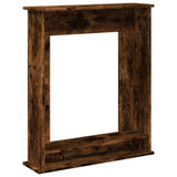 Fireplace Surround Smoked Oak 75x20x87.5 cm Engineered Wood 854584