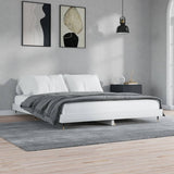 Bed Frame without Mattress High Gloss White 200x200 cm 832111