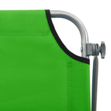Outdoor Sunbed Green Powder-coated steel and fabric 310335