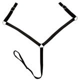Western Saddle. Headstall&Breast Collar Real Leather 12" Black 91355