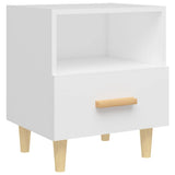 Bedside Cabinet White 40x35x47 cm 812006