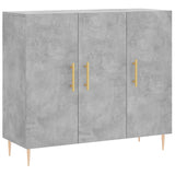 Sideboard Concrete Grey 90x34x80 cm Engineered Wood 828096