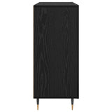Sideboard Black Oak 90 x 34 x 80 cm Engineered Wood 879581