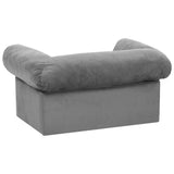 Dog Sofa with Drawer Grey 75x50x38 cm Plush 171076
