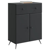 Sideboard with Drawer Black 66 x 34.5 x 90 cm Engineered Wood 895556