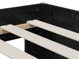 Kids'Bed Frame with Storage Black Oak 98.5 x 200 cm 3422612