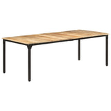 Dining Table 220x100x76 cm Rough Mango Wood 321977