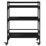 Kitchen Trolley Black 65x40x86.5 cm Engineered Wood 842396