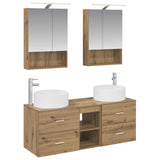 Bathroom Furniture Set 5 pcs Artisan Oak 3407086