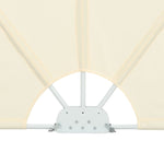 Collapsible Terrace Side Awning Cream 300x200 cm 44569