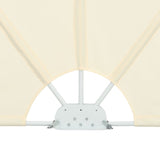 Collapsible Terrace Side Awning Cream 300x200 cm 44569