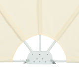 Collapsible Terrace Side Awning Cream 300x200 cm 44569