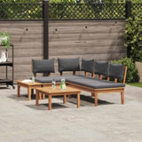 Garden Sofa Set 4 pcs Brown and Grey 3356865