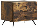 Bedside Cabinet 2 pcs Smoked Oak 43 x 34.5 x 47.5 cm 895456