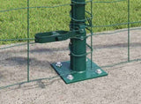 Welded Wire Fence with Concrete Base 10 x 0.8 m 3350835