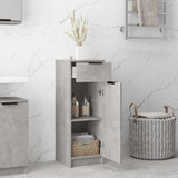 Bathroom Cabinet Concrete Grey 32x34x90 cm Engineered Wood 811290