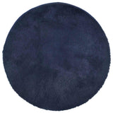 Shaggy Rug High Pile NAVARRA Navy 240x240 cm Polyester 4102931