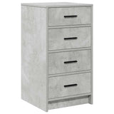 Dressing Table with Drawer 3 pcs Concrete Grey Engineered Wood 3334212