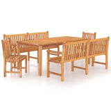 5 Piece Garden Dining Set Solid Wood Teak 3157161