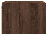 Bedside Cabinets with Glass Doors 2 pcs Brown Oak 35x37x35 cm 836475
