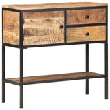 Sideboard 85x30x80 cm Rough Mango Wood 320486