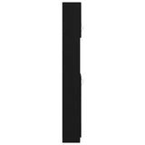 Bathroom Cabinet Black Oak 32x25.5x190 cm Engineered Wood 862015