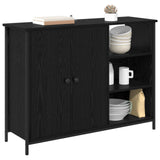 Sideboard Black Oak 100 x 33 x 75 cm Engineered Wood 882827