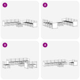 Sofa Sets 9 pcs Solid Acacia Wood 3384175