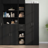 Highboard Black 30x42.5x185 cm Engineered Wood 846237