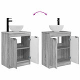 Bathroom Vanity with Sink Grey Sonoma 54 x 35 x 83 cm 890144