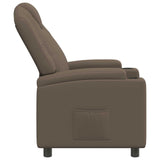 Recliner Chair Grey 75 x 95 x 106 cm Fabric 42051142