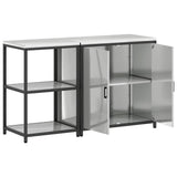 Kitchen Storage Set HATTEM 2 pcs Silver Galvanised Steel 3392685