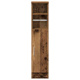 Bathroom Cabinet with Roll Holder Old Wood 20.5x22x90 cm 858504
