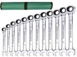 12PCS 72 Tooth Ratchet Spanner Set 8-19MM Fixed Head Combination Wrench Set Tool 80326408