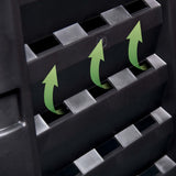 Garden Composter Black 93.3x93.3x113 cm 740 L 146277