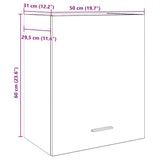 Hanging Cabinet Lyons 2 pcs Artisan Oak 50x31x60 cm Engineered Wood 856114