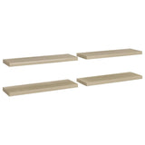 Floating Wall Shelves 4 pcs Oak 80x23.5x3.8 cm MDF 323879