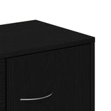 Sideboard Black Oak 88x30x64 cm Engineered Wood 862446