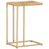 ZNTS Side Table 35x45x65 cm Solid Mango Wood 286400