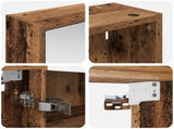 Bathroom Cabinet Set 3 pcs 126 x 16 x 62.5 cm Engineered wood 3403830
