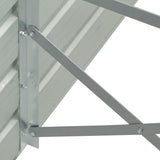 47072 Garden Raised Bed Galvanised Steel 600x80x45 cm Grey