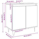 Bathroom Cabinet Artisan Oak 58x33x60 cm Engineered Wood 857218