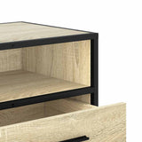 TV Cabinet Sonoma Oak 100x34.5x40 cm Engineered Wood and Metal 848815