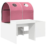 Bed with Tunnel 3 pcs Artisian Oak and Pink Engineered Wood 3423512