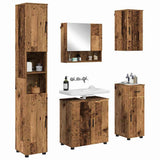 Bathroom Furniture Set 5 pcs Old Wood Engineered wood & Metal 3393001